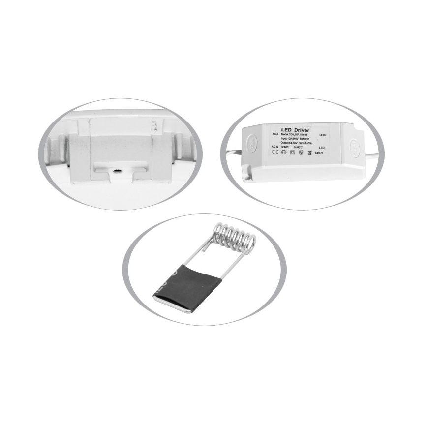 Foco de encastrar de casa de banho LED RAFA LED/18W/230V 4100K IP44