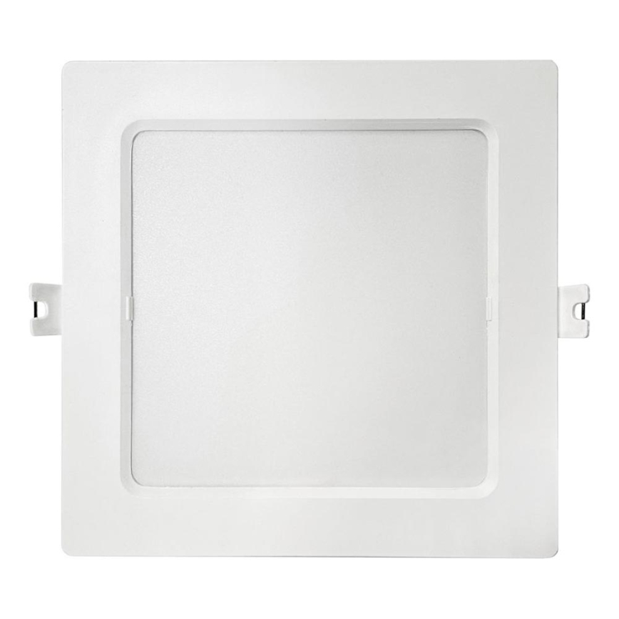 Foco de encastrar LED SQUARE LED/12W/230V 4000K 17x17 cm branco