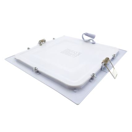 Foco de encastrar LED SQUARE LED/15W/230V 4200K 18,8x18,8 cm branco