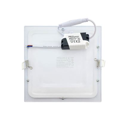 Foco de encastrar LED SQUARE LED/15W/230V 6500K 18,8x18,8 cm branco