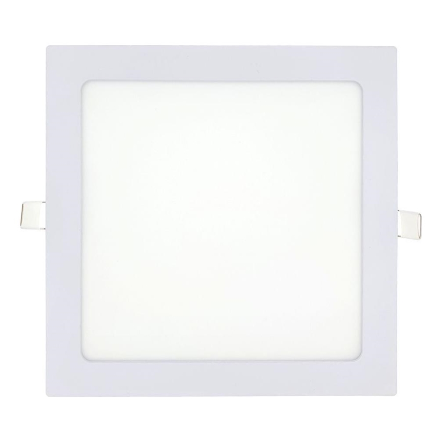Foco de encastrar LED SQUARE LED/18W/230V 2700K 22x22 cm branco