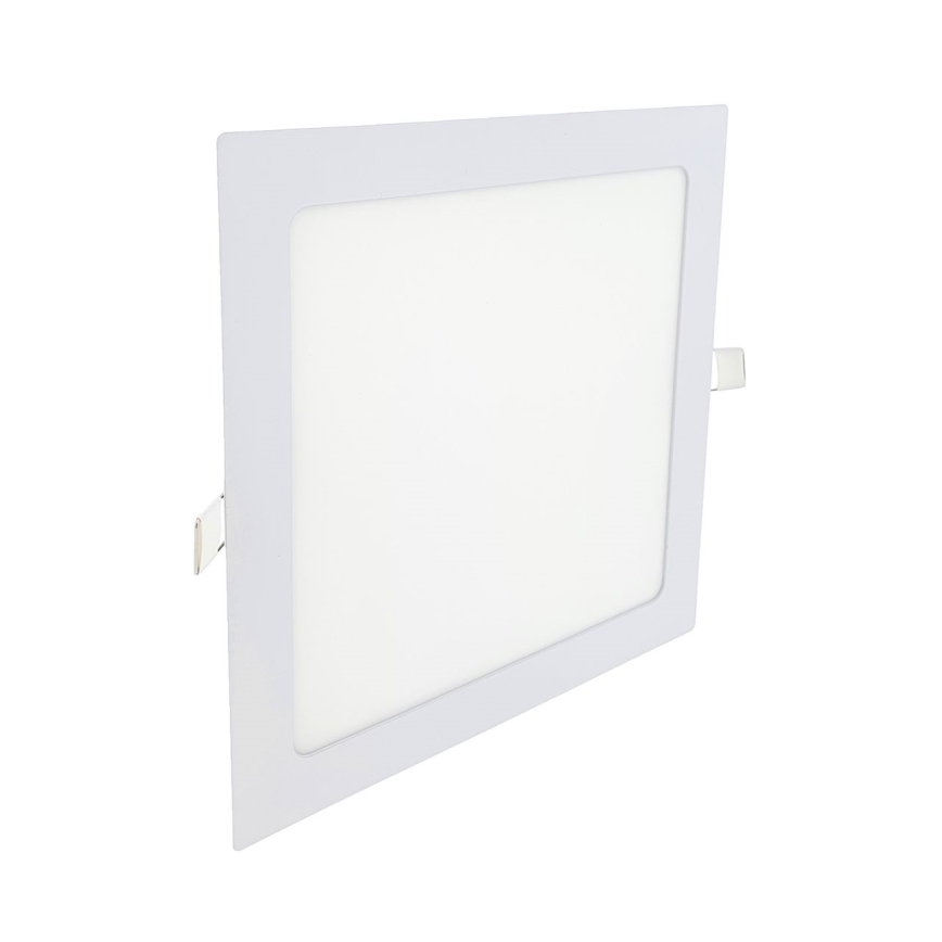 Foco de encastrar LED SQUARE LED/18W/230V 2700K 22x22 cm branco