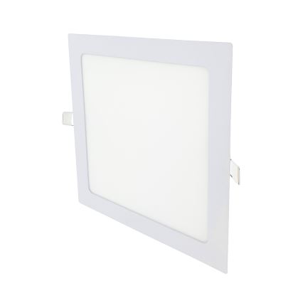 Foco de encastrar LED SQUARE LED/18W/230V 2700K 22x22 cm branco