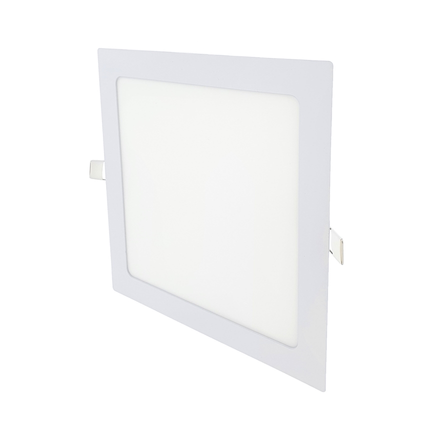 Foco de encastrar LED SQUARE LED/18W/230V 2700K 22x22 cm branco