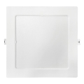 Foco de encastrar LED SQUARE LED/18W/230V 4000K 22x22 cm branco