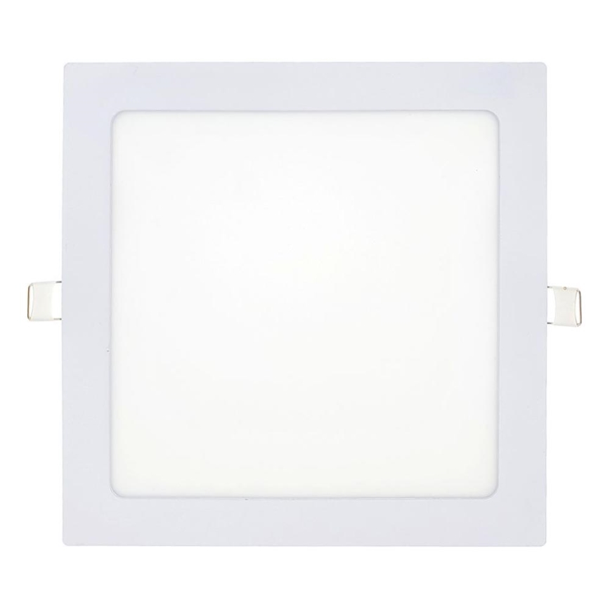 Foco de encastrar LED SQUARE LED/18W/230V 6500K 22x22 cm branco