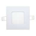 Foco de encastrar LED SQUARE LED/3W/230V 4200K 8,3x8,3 cm branco