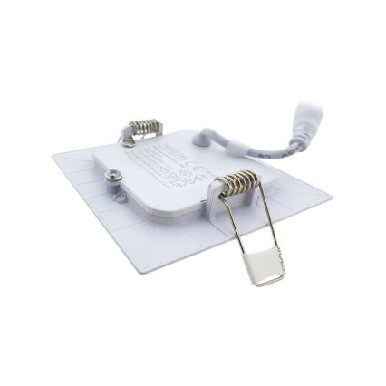 Foco de encastrar LED SQUARE LED/3W/230V 4200K 8,3x8,3 cm branco