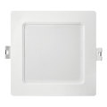 Foco de encastrar LED SQUARE LED/6W/230V 4000K 12x12 cm branco