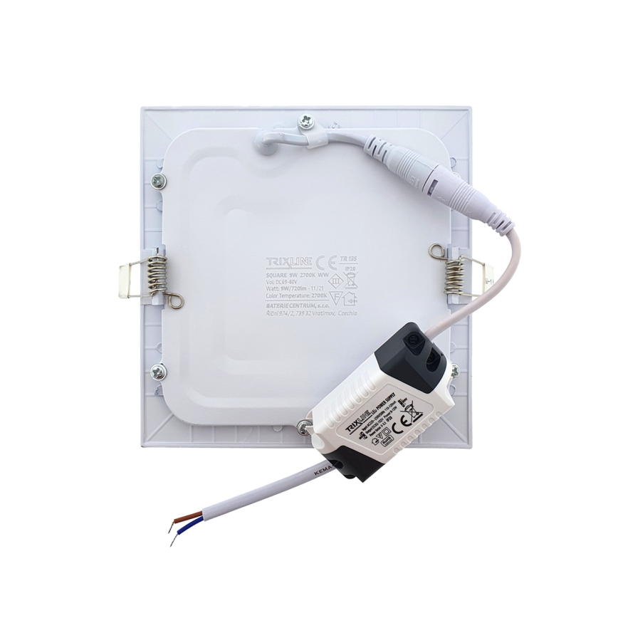 Foco de encastrar LED SQUARE LED/9W/230V 2700K