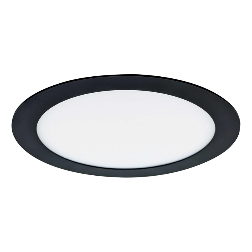 Foco de encastrar LED VEGA LED/18W/230V 2900/3900/5800K diâmetro 22,5 cm preto