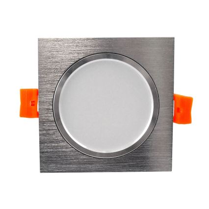 Foco de encastrar LED VENUS LED/7W/230V prateado angular