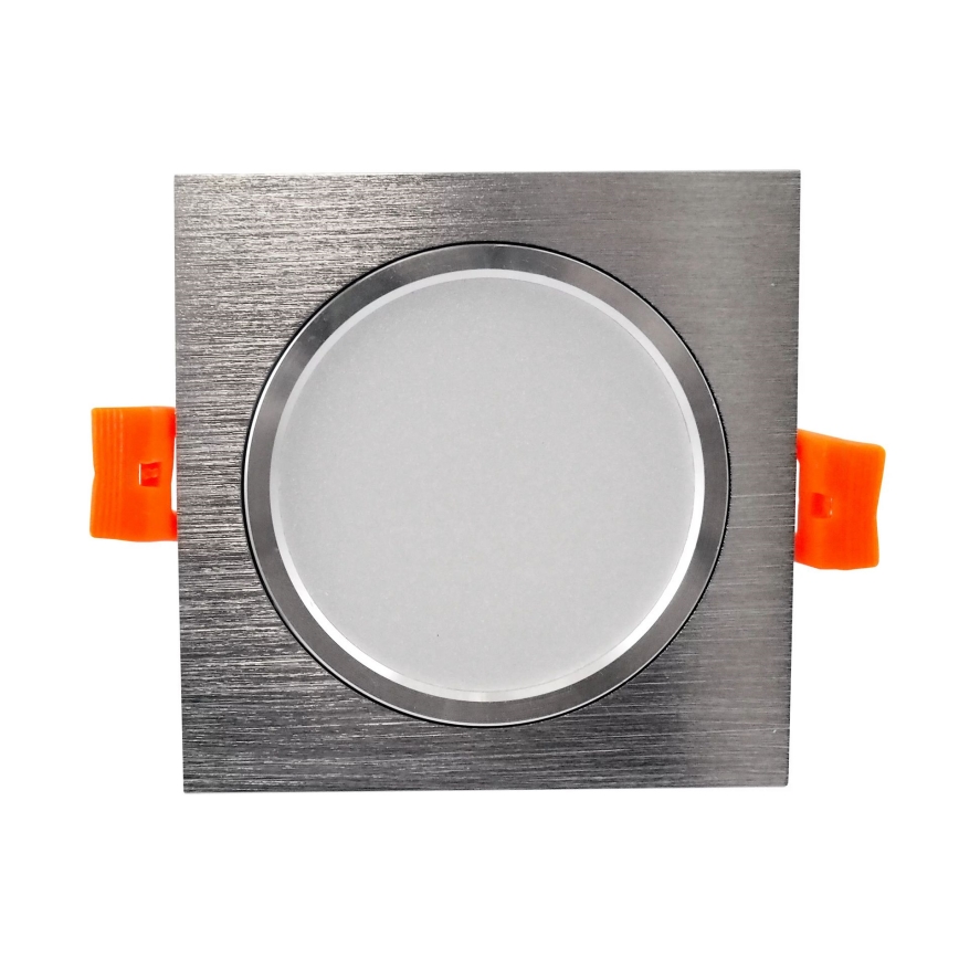 Foco de encastrar LED VENUS LED/7W/230V prateado angular