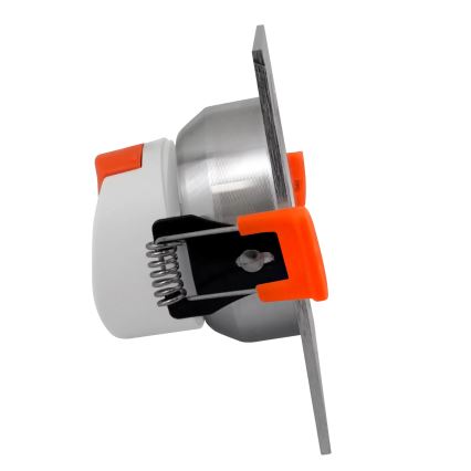 Foco de encastrar LED VENUS LED/7W/230V prateado angular