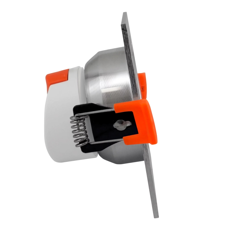 Foco de encastrar LED VENUS LED/7W/230V prateado angular