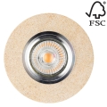 Foco de encastrar LED VITAR 1xGU10/5W/230V arenito - certificado por FSC