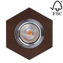 Foco de encastrar LED VITAR 1xGU10/5W/230V faia - certificado por FSC