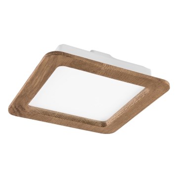 Foco de encastrar LED WOODY SPOT LED/17W/230V 3000K nogueira 18,5x18,5 cm