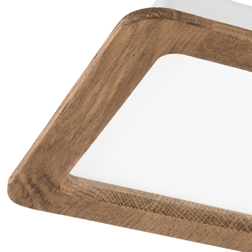 Foco de encastrar LED WOODY SPOT LED/17W/230V 3000K nogueira 18,5x18,5 cm