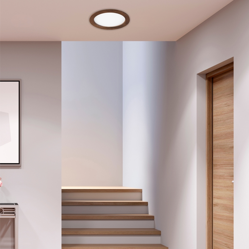 Foco de encastrar LED WOODY SPOT LED/23,5W/230V 4000K cereja ø 23,5 cm