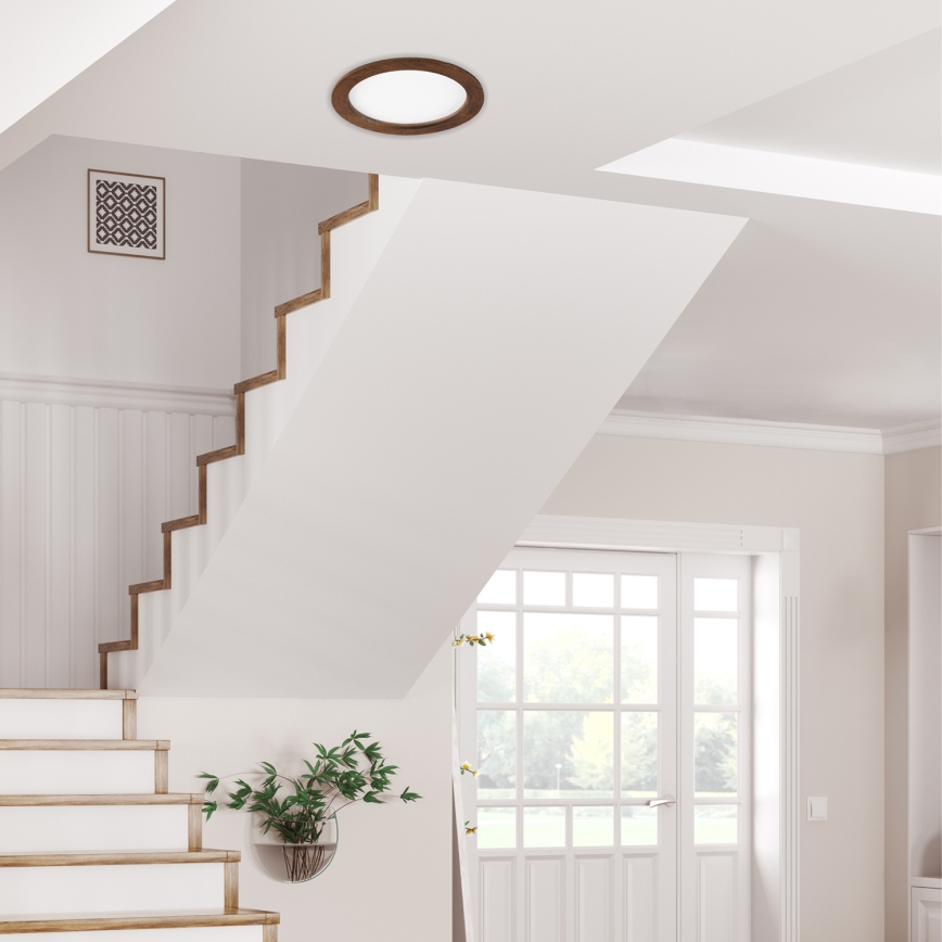 Foco de encastrar LED WOODY SPOT LED/23,5W/230V 4000K cereja ø 23,5 cm