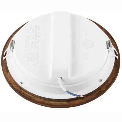 Foco de encastrar LED WOODY SPOT LED/23,5W/230V 4000K cereja ø 23,5 cm