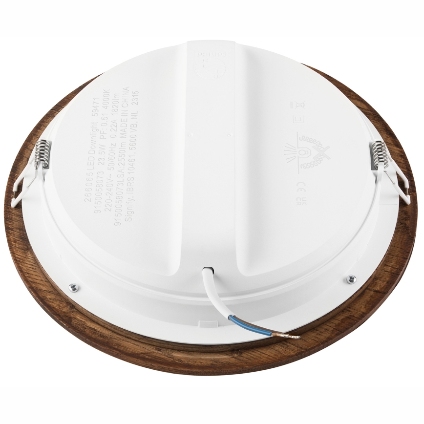 Foco de encastrar LED WOODY SPOT LED/23,5W/230V 4000K cereja ø 23,5 cm