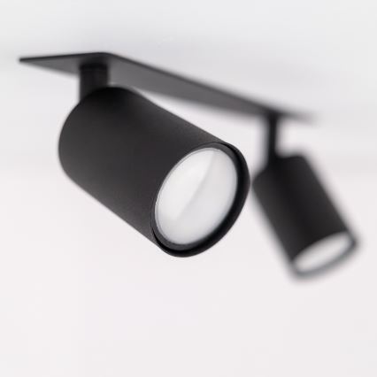 Foco de encastrar NEX 2xGU10/10W/230V preto