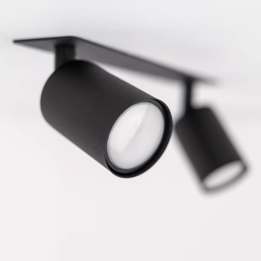 Foco de encastrar NEX 2xGU10/10W/230V preto