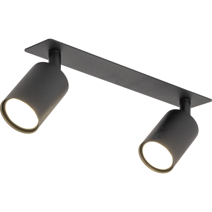 Foco de encastrar NEX 2xGU10/10W/230V preto