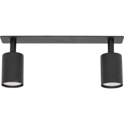 Foco de encastrar NEX 2xGU10/10W/230V preto