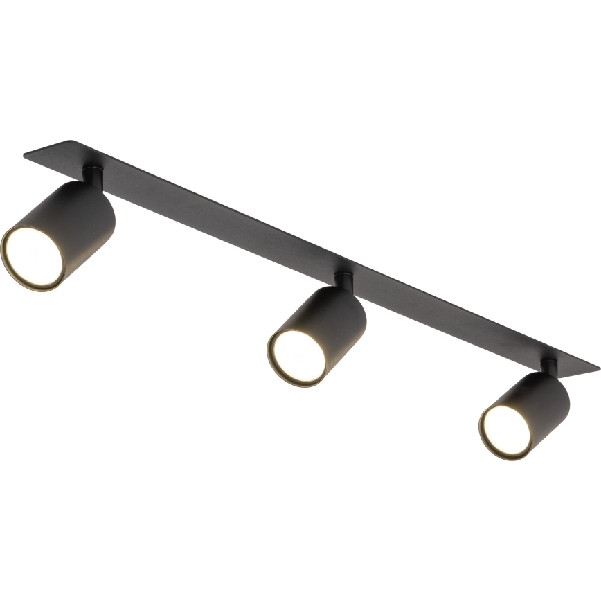 Foco de encastrar NEX 3xGU10/10W/230V preto