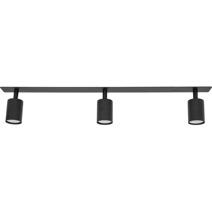 Foco de encastrar NEX 3xGU10/10W/230V preto