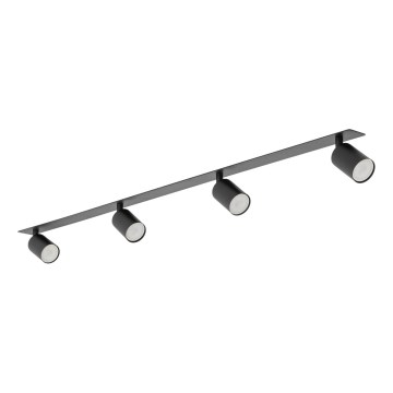 Foco de encastrar NEX 4xGU10/10W/230V preto