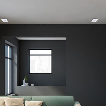 Foco de encastrar NUSA 1xGU5,3/MR16/50W/12V angular branco