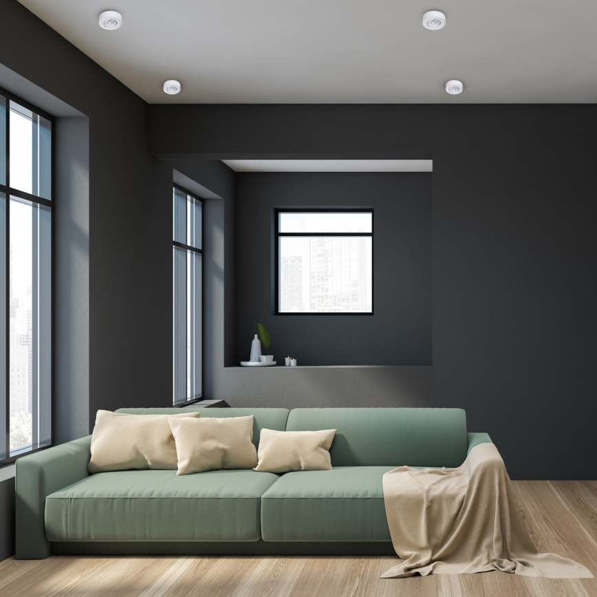 Foco de encastrar NUSA 1xGU5,3/MR16/50W/12V redondo branco