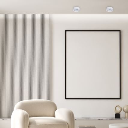 Foco de encastrar NUSA 1xGU5,3/MR16/50W/12V redondo branco