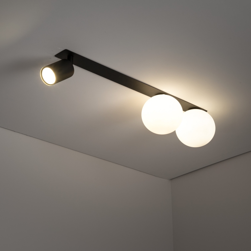 Foco de encastrar VOX 2xG9/8W/230V + 1xGU10/10W preto