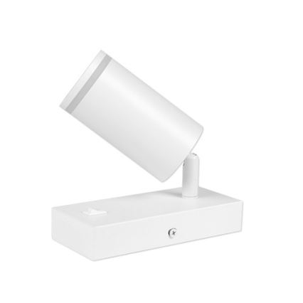 Foco de parede 1xGU10/35W/230V branco