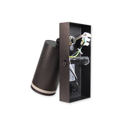 Foco de parede 1xGU10/35W/230V preto