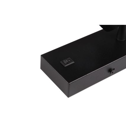 Foco de parede 1xGU10/35W/230V preto