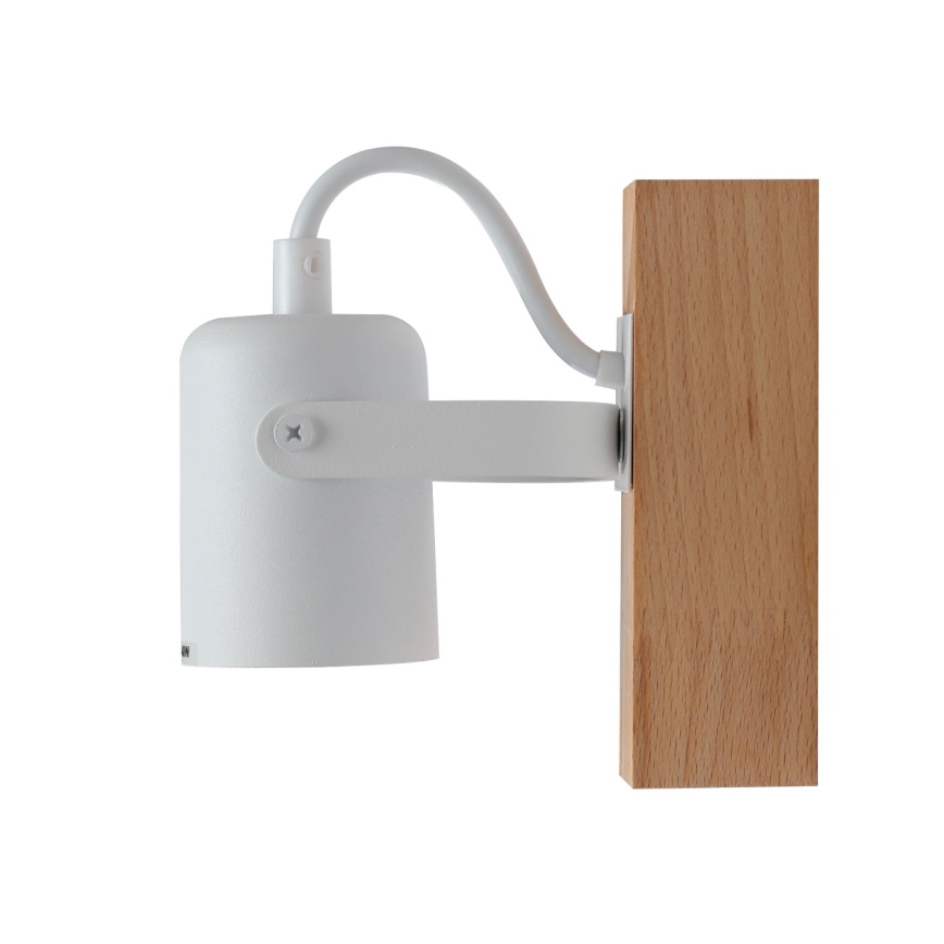 Foco de parede 1xGU10/50W/230V faia/branco