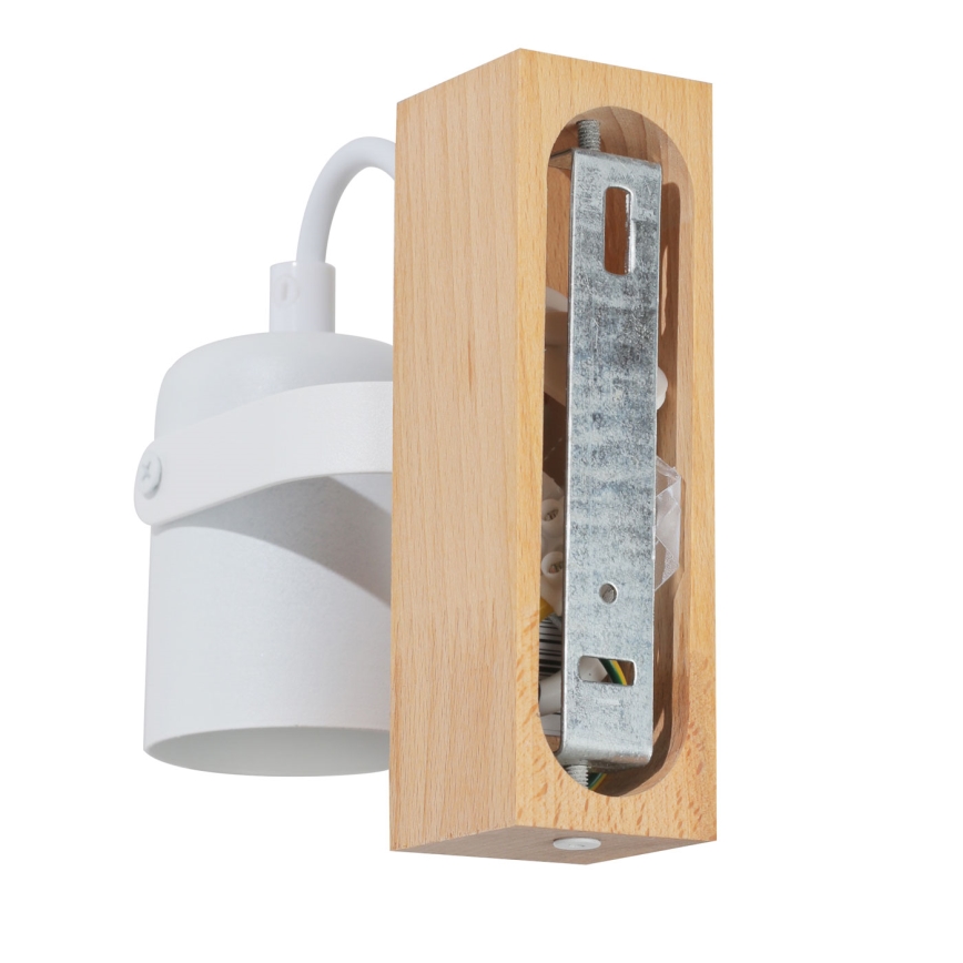 Foco de parede 1xGU10/50W/230V faia/branco