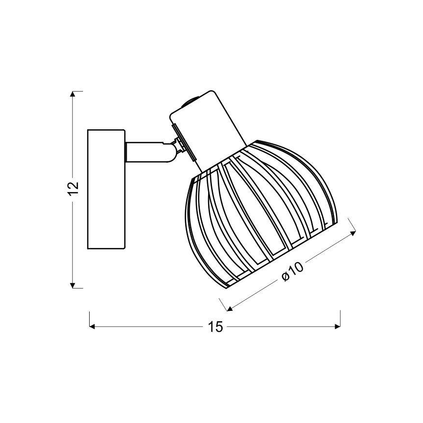 Foco de parede ATARRI 1xE14/25W/230V