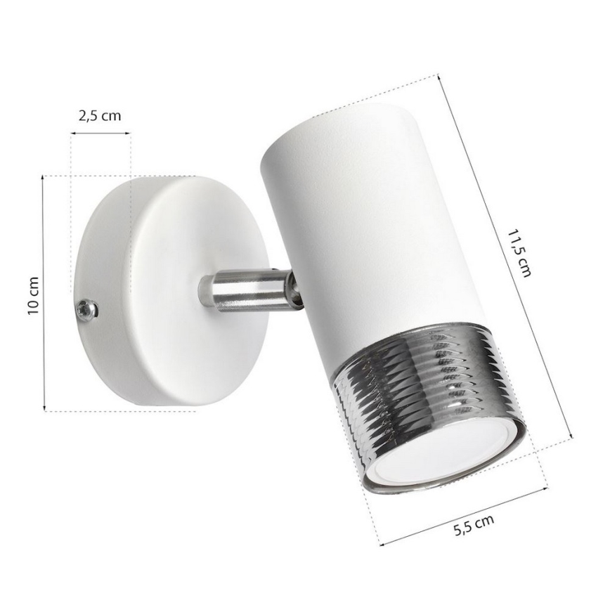 Foco de parede DANI 1xGU10/8W/230V