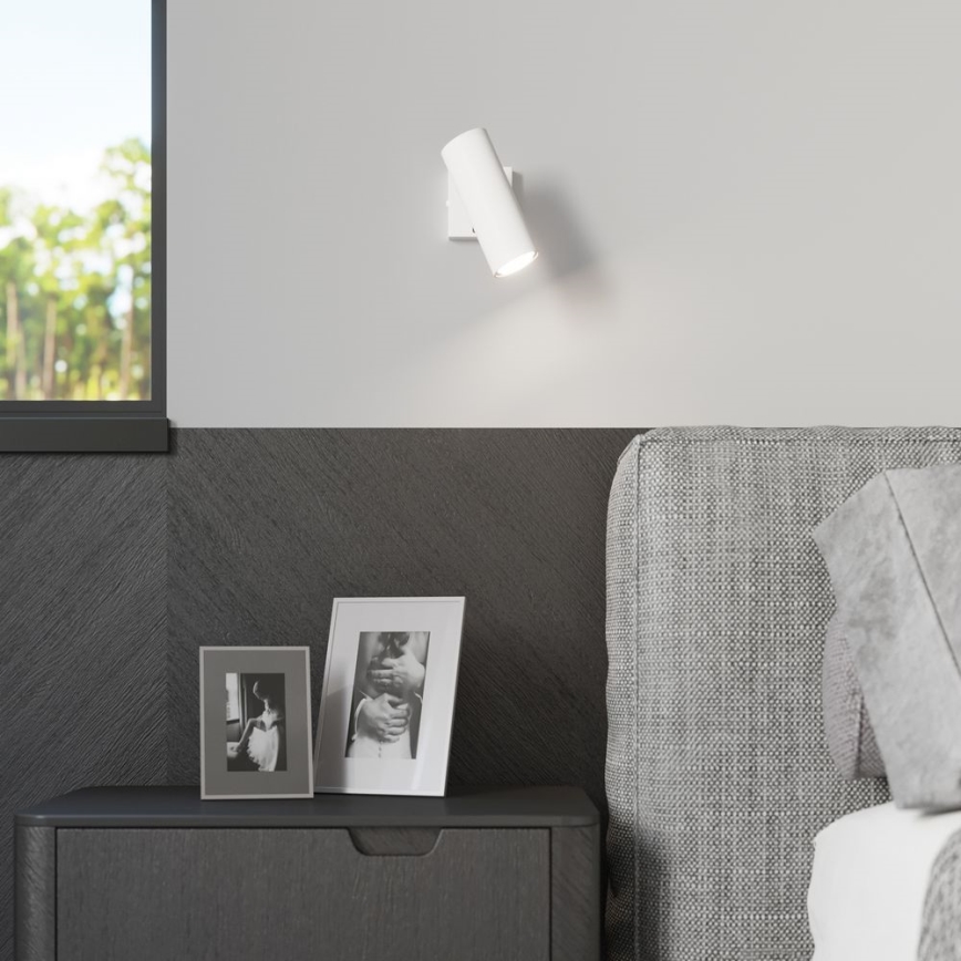 Foco de parede DIREZIONE 1xGU10/40W/230V branco