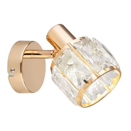 Foco de parede DUBAI 1xE14/40W/230V Rosa dourado