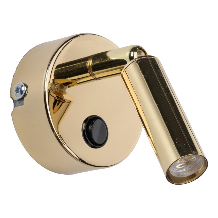 Foco de parede ENZO 1xG9/8W/230V dourado