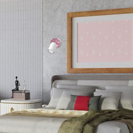 Foco de parede FLOR 1xGU10/8W/230V branco