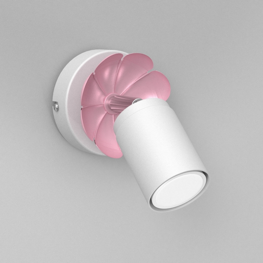 Foco de parede FLOR 1xGU10/8W/230V branco